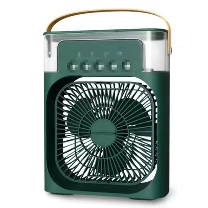 Portable Fan Air Conditioners USB Electric Fan Air Cooler LED Night Light Water Mist Fun 3 in 1 Air Humidifier for Home